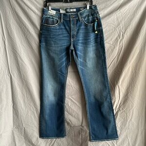 BKE Buckle denim jeans. Jake. Bootleg cute. 30 inseam